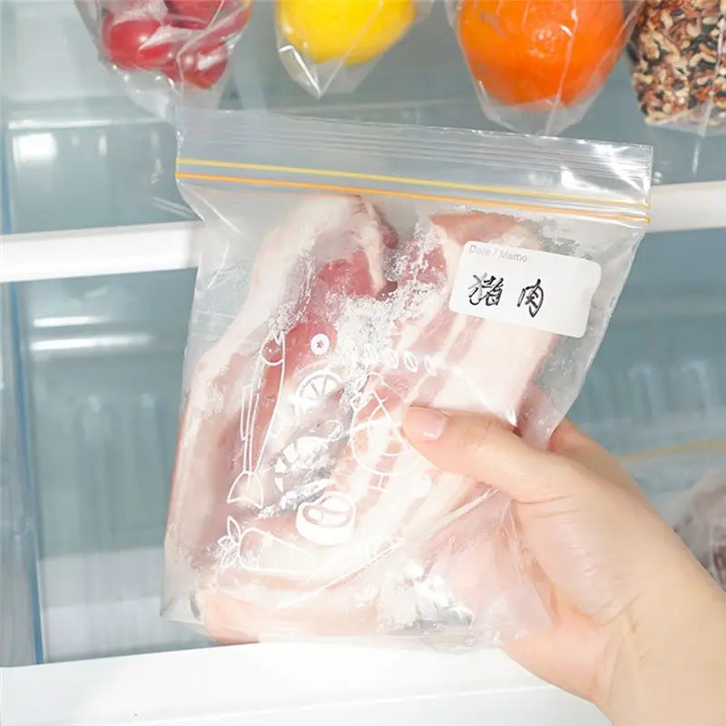 ABKW-30 Small & 45 Large Food Storage Bags - Freezer Safe Self-Sealing Food Preservation Bags Vue