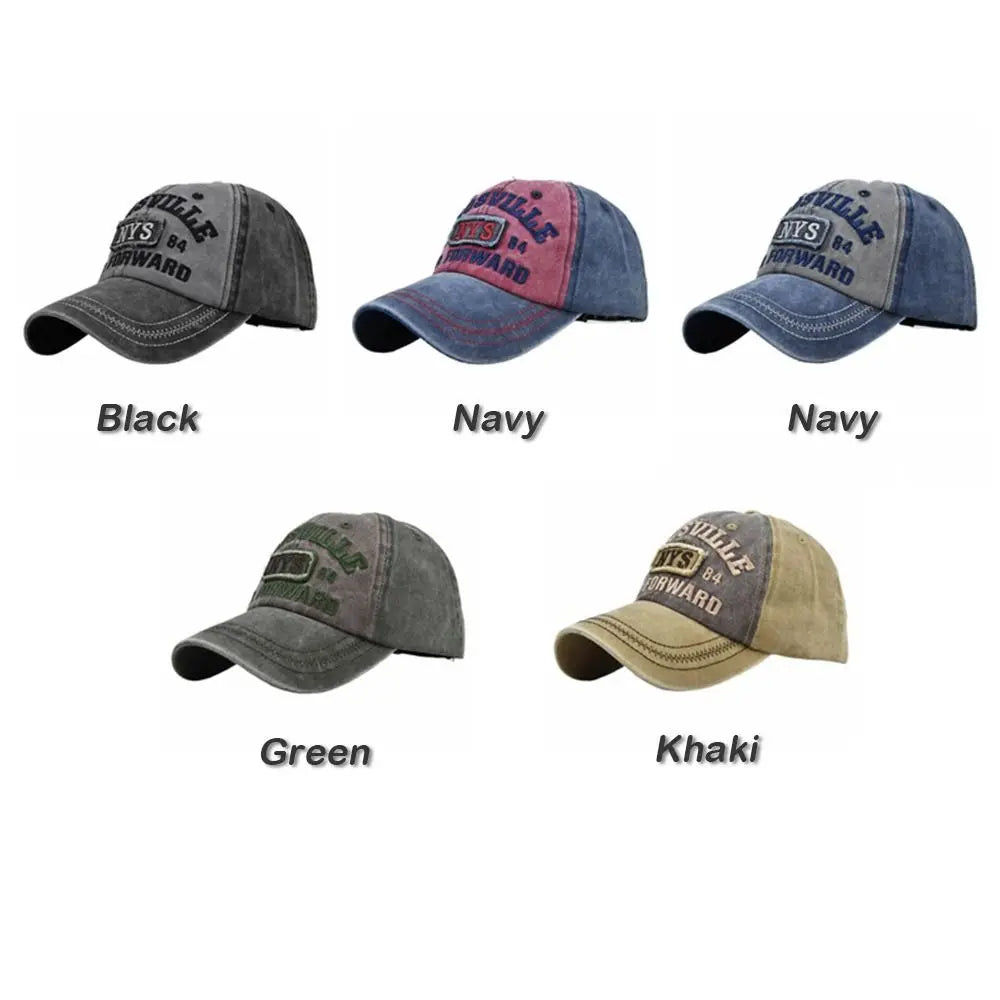 Hip Hop NYS Patch Embroidery Baseball Caps Adjustable Frayed