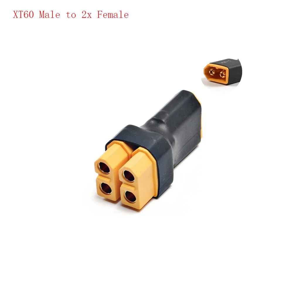 XT60 Connector Adapter Converter Cable Connector XT60 Parallel Connector Lipo Battery Harness Plug Wire Adapter Male to Female Vue
