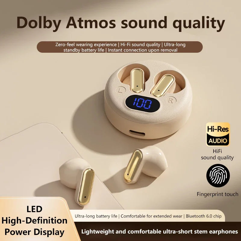Wireless Bluetooth Sleep Headphones In-Ear Smart LED Display Bluetooth Headset Long Battery Life Gaming Headset For Apple Xiaomi Vue