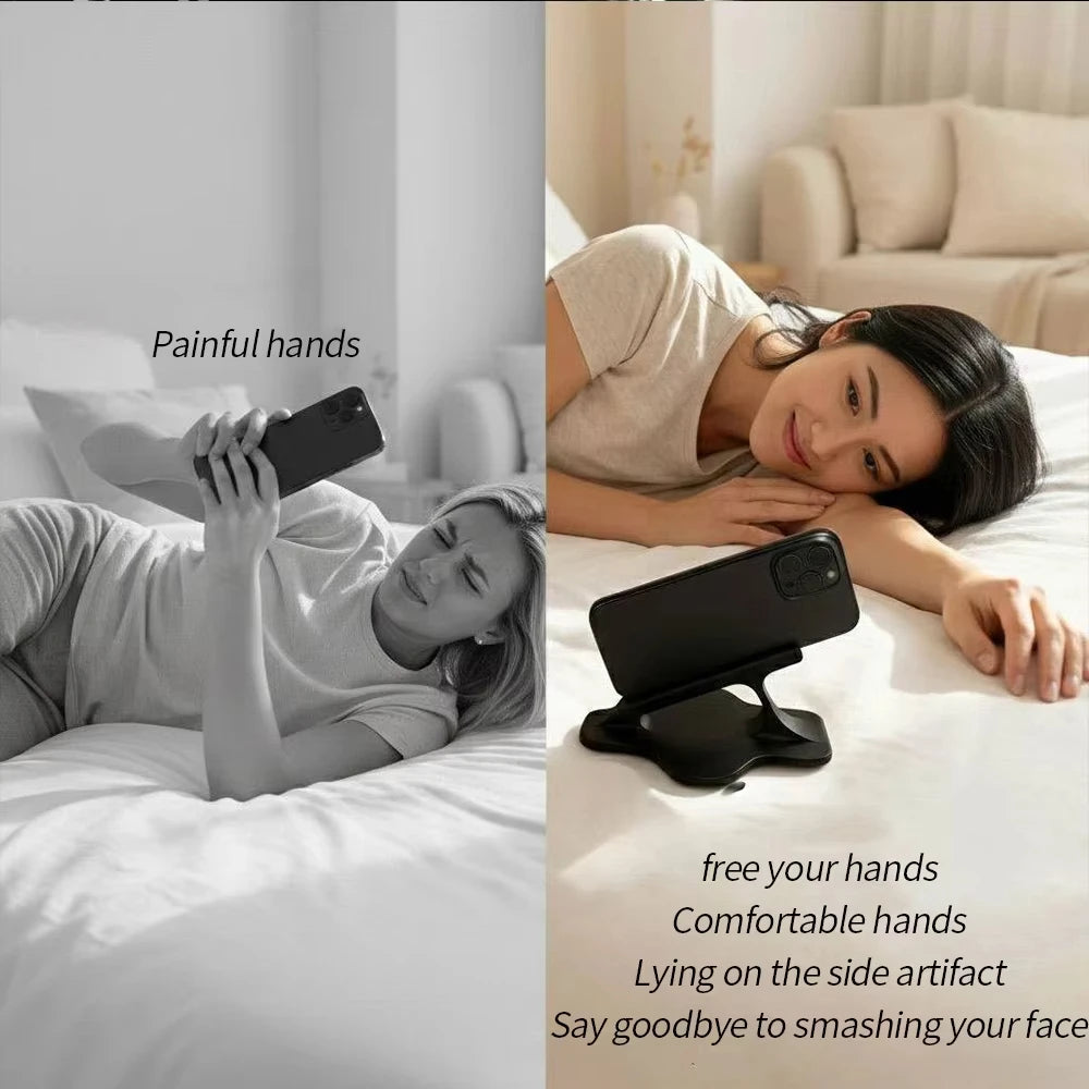 Bed Lazy Phone Stand, Hand-free Phone Bracket, Ergonomic Design, Portable Phone Support for Lying Down & Home Entertainment Vue