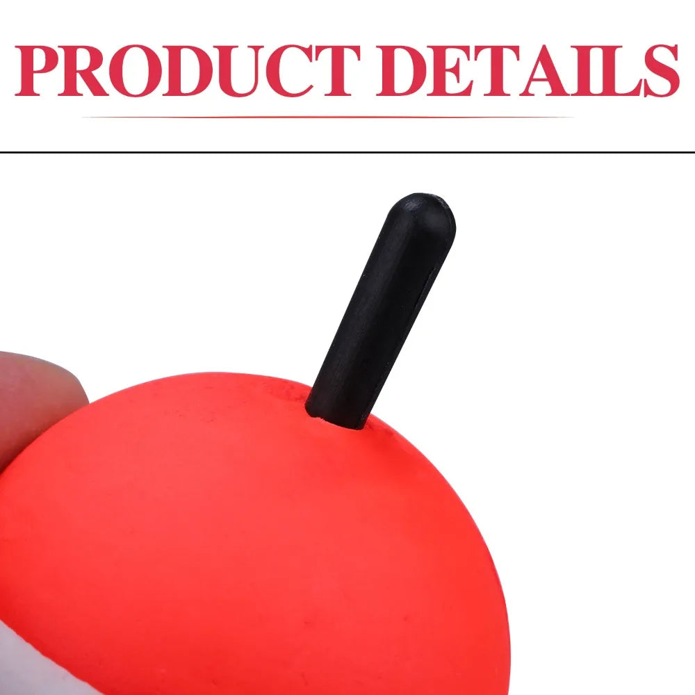 0.5g-60g High Hardness Buoy Float Hard Foam EVA Fishing Bobber Red And White Float Fishing Floats Floating Buoy Vue