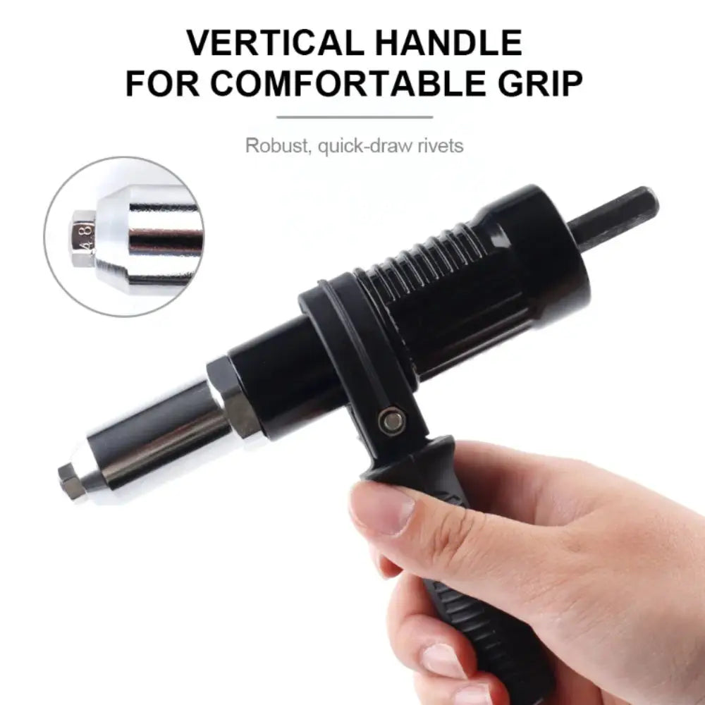 Professional Grade Electric Rivet Nut Cordless Design Electric Powered Cordless Riveting Insert Nut Tool Drill Adapter Vue