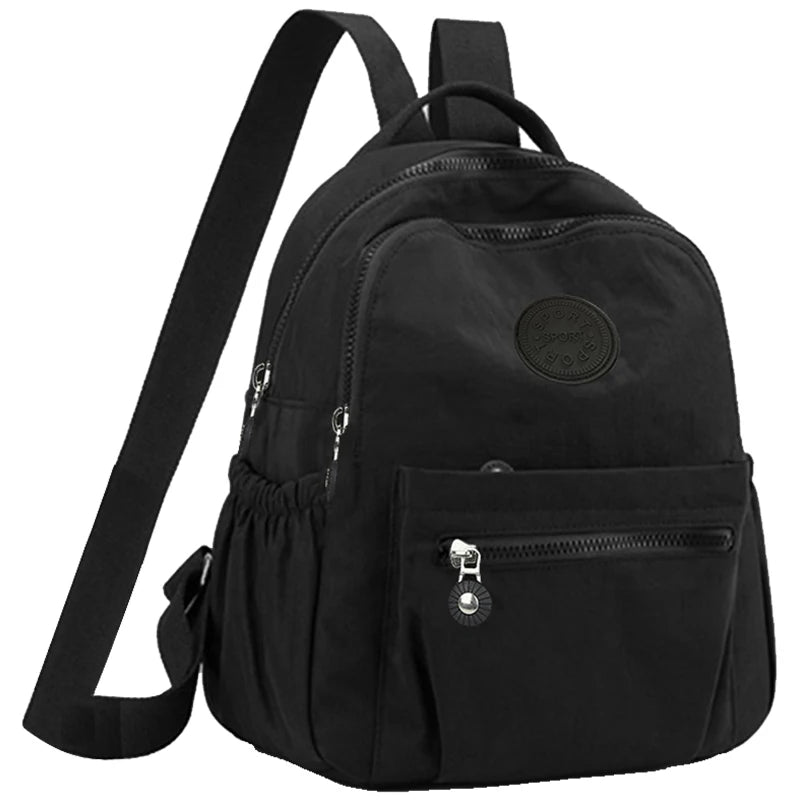 Daily Wear Simple Solid Tone Womens Backpack Fashion Lightweight