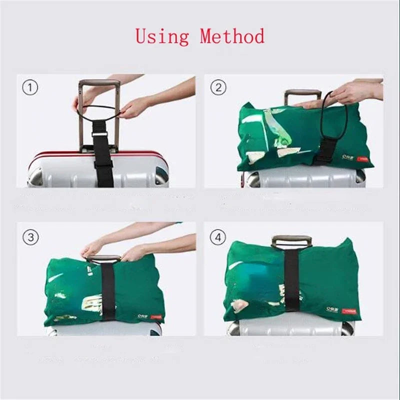 1pcs Adjustable Elastic Luggage Fixed Straps Backpacks, Travel Bags Bundling Straps, Backpacks Bundling Strap Vue