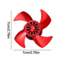 Long Lasting Quiet Fan Car Air Freshener Vent Clip Diffuser for Trucks Winter Christmas Birthdays Bedroom Office Spa Yoga Clinic Vue Red