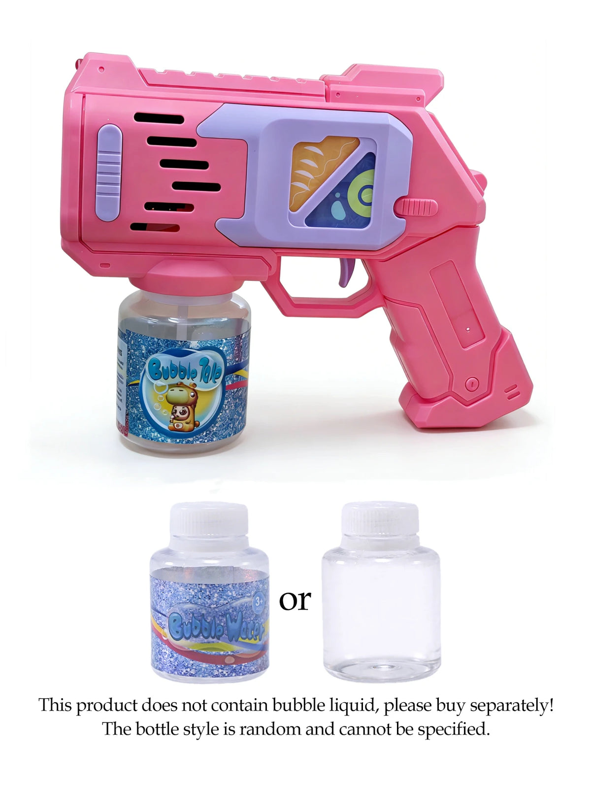 Bubble Gun Toys, Colorful Body Bubble Machine for Kids Outdoor Summer Gift (Not Included Battery, Not Contain Bubble Liquid) Vue 333-20pink