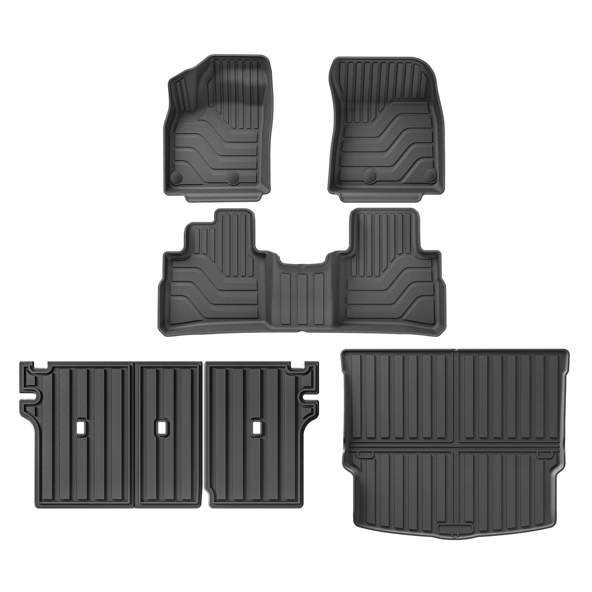 for Nissan Rogue AWD 2021-2025 TPE 3D Car Floor Mats Trunk Pad Accessories Black (Not for Select&Sport Models) Vue LHD 6PCS