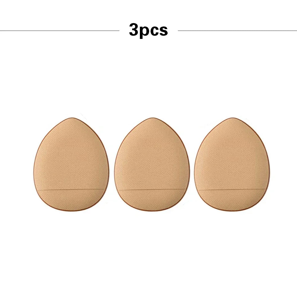 3/10pcs Foundation Finger Puff Mini Size Makeup Sponge Concealer Set Detail Powder Puff Wet & Dry Use Applicator Cosmetic Tools Vue M64 3Pcs Skin