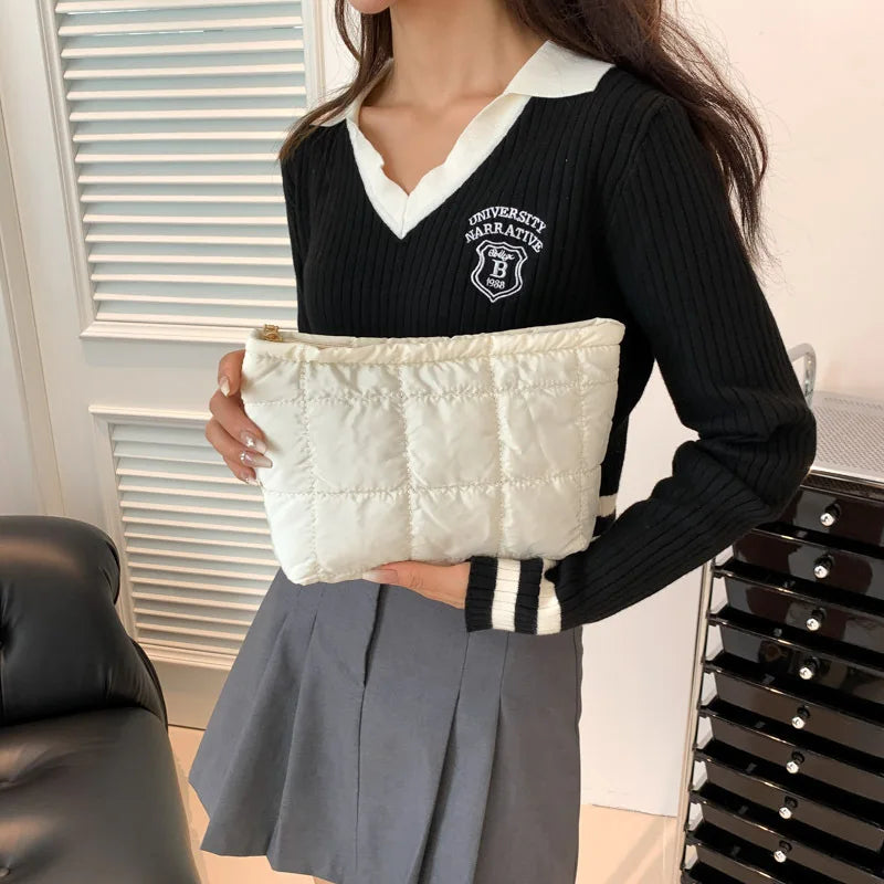 Large Capacity Travel Makeup Bag Fashion Portable Multifunctional Cosmetic Bag Waterproof Toiletry Storage Organizer Bag Vue