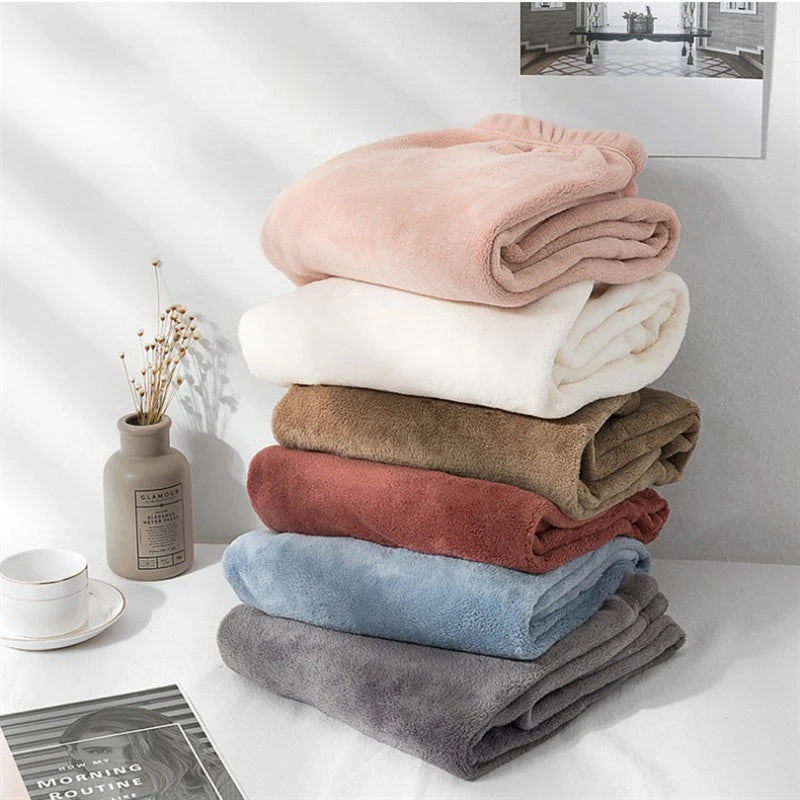 Womens Plush Thermal Lounge Pants Korean Soft Coral Fleece Sleeping Pants Loose Warm Loungewear for Indoor Home Winter Vue