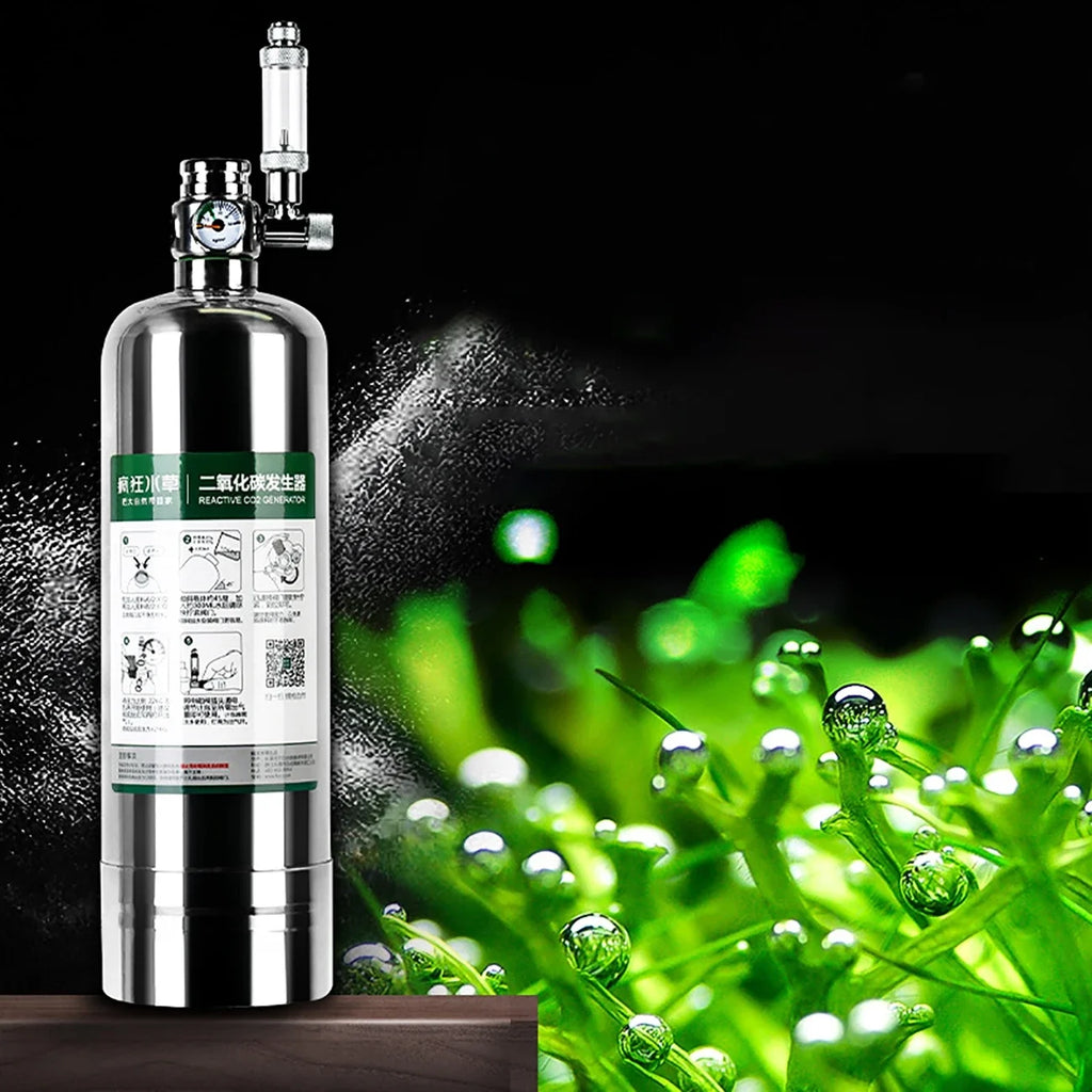 Stainless Steel Aquarium CO2 Generator System Kit – 1L & 2L Aquarium CO2 Generator Vue