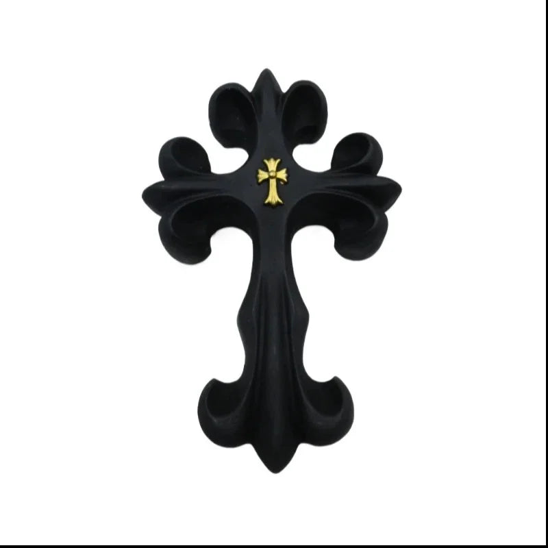 Cross Wall Decor French Luxury 3d Minimalist Nordic Style Sculpture For Bedroom Wall Hanging Accent As Elegant Gift For Couples Vue