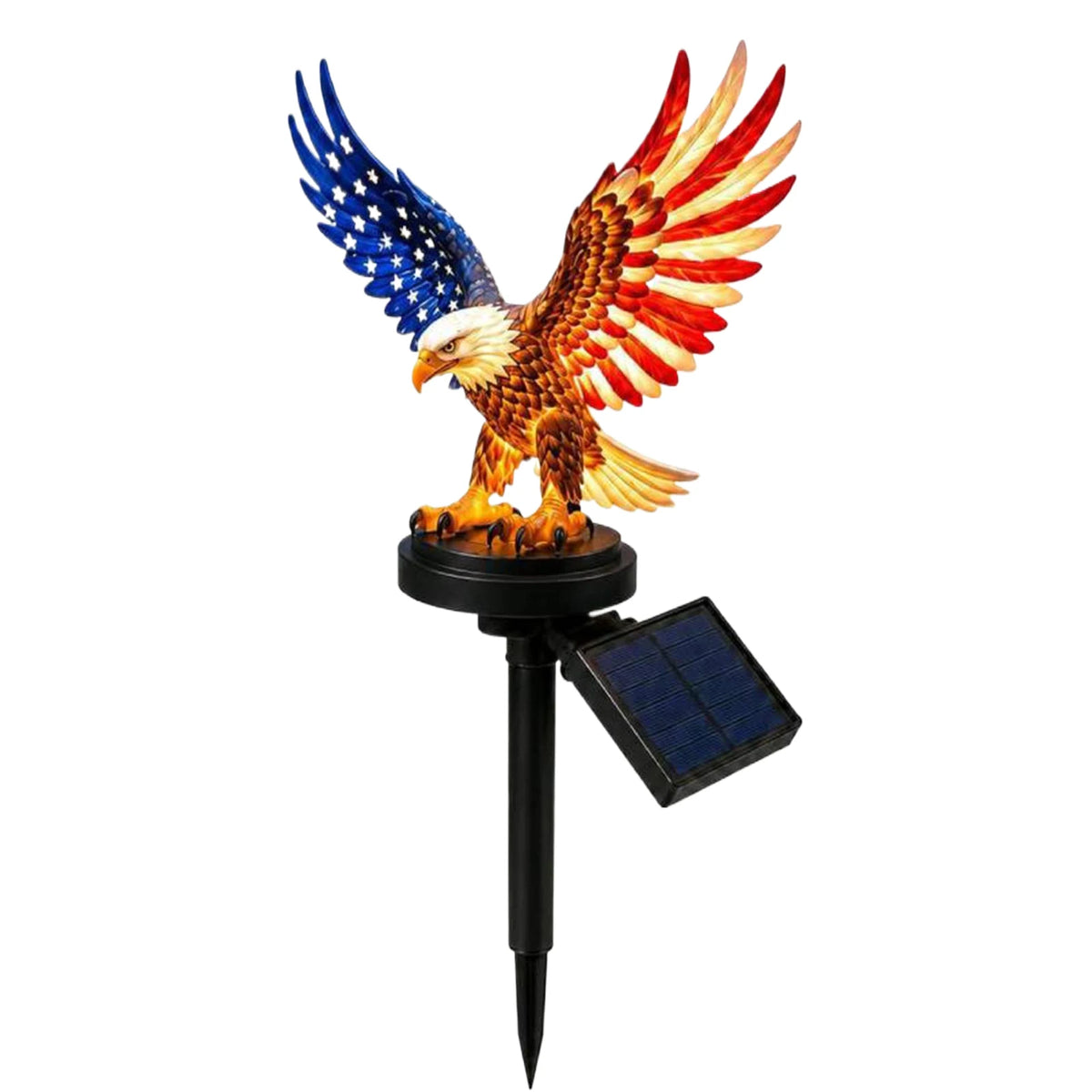Solar Bald Eagle Stake Light | Patriotic Garden Decor Solar Garden Stake Light Vue B China Mainland