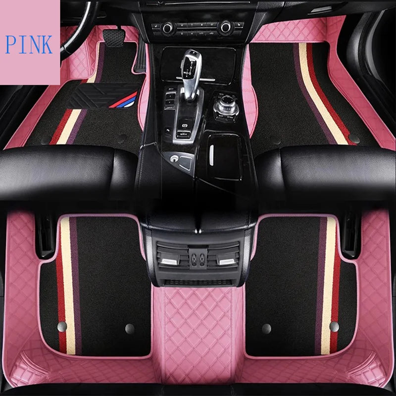 Custom PU Leather Floor Mats – BMW 5 Series F10 G30 2011–2024 Custom Car Floor Mats Vue
