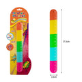 Fidget Clap Ring Straight Ruler Drawing Drafting Stress Relief Snap Ring Bracelet Ruler Anti Stress Silicone Vue C