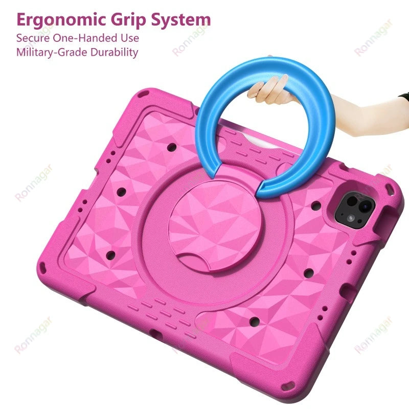 Ronnagar EVA Kids Shockproof iPad Case 11" | Lightweight Kids iPad Case Vue
