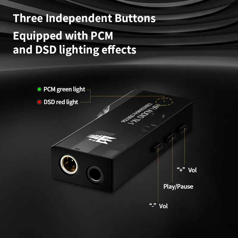 TRI TK1 Third Eye Portable DAC Headphone Amp – Dual CS43131 Portable DAC Amplifier Vue