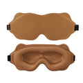 3D Sleep Mask Sleeping Aid Blindfold Block Out Light Portable Soft Vue Brown