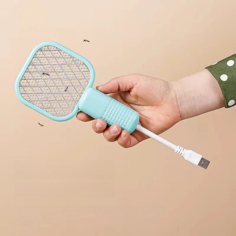 USB 2 in 1 Mosquito Racket and Trap Lamp with UV Light for Home Electronic Indoor Insect Killer Fly Swatter Vue