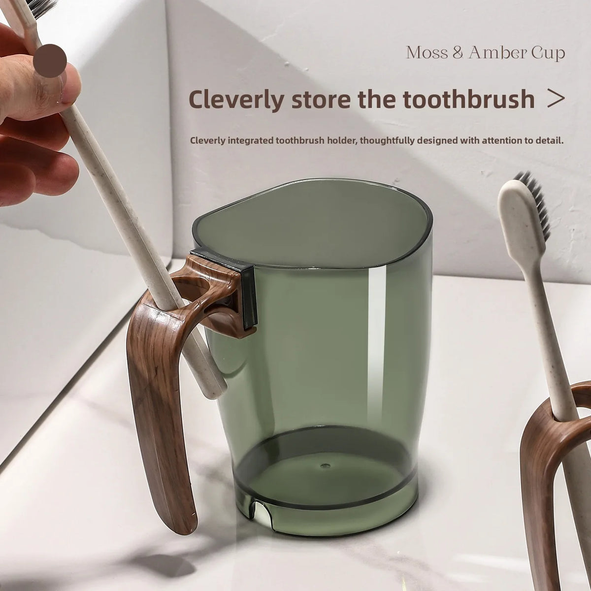 Mouthwash cup, Light luxury,High Aesthetic Value, Wash cup, Household, Student Dormitory, New Toothbrush cup Vue