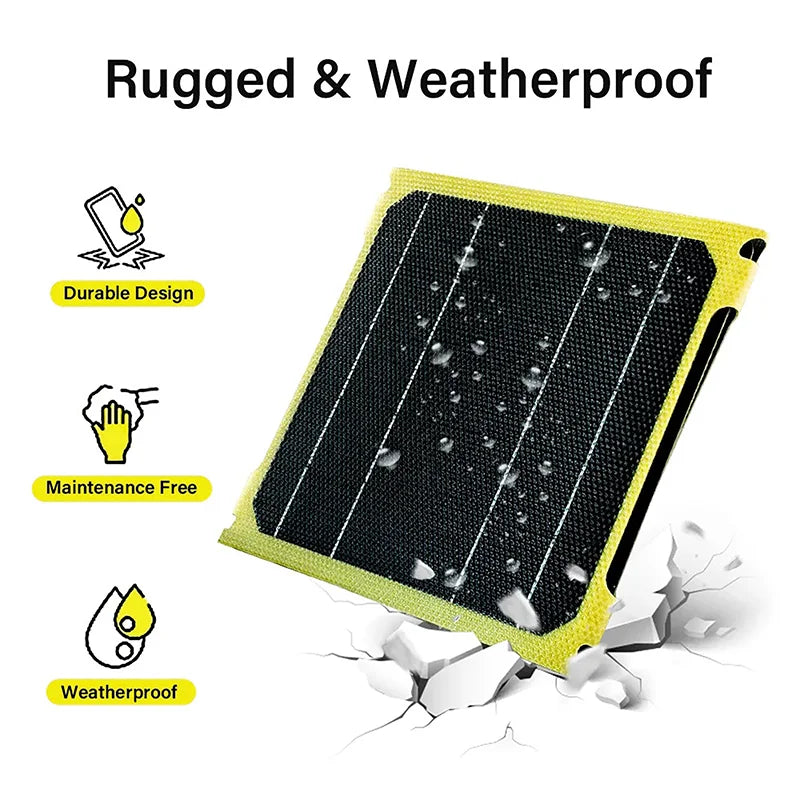 ETFE Solar Panel 30W 40W High Power Monocrystalline Waterproof Foldable Outdoor Cells Battery Charger for Mobile Phone Travel Vue