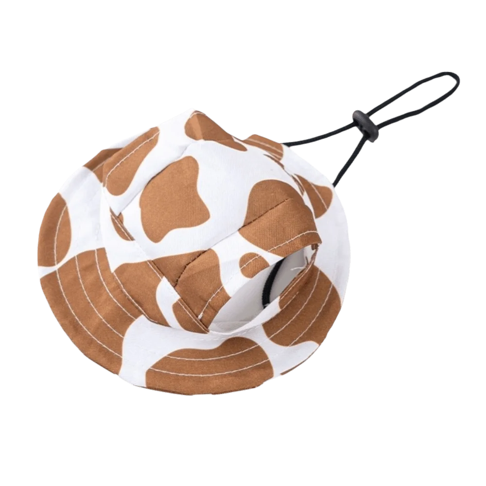Cute Adjustable Dog Fisherman Hat Ear Exposed Comfortable Pet Sun Hat Breathable Pet Baseball Cap Photography Vue Brown S