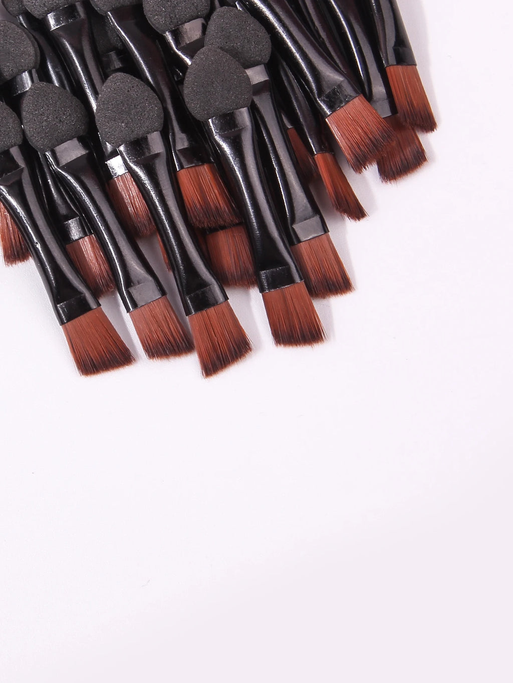 20 Pcs Dual Ended Eyebrow Brush Set Double Ended Sponge Head Eye Shadow Brush Eye Makeup Brushes for Eye Shadow Palette Vue
