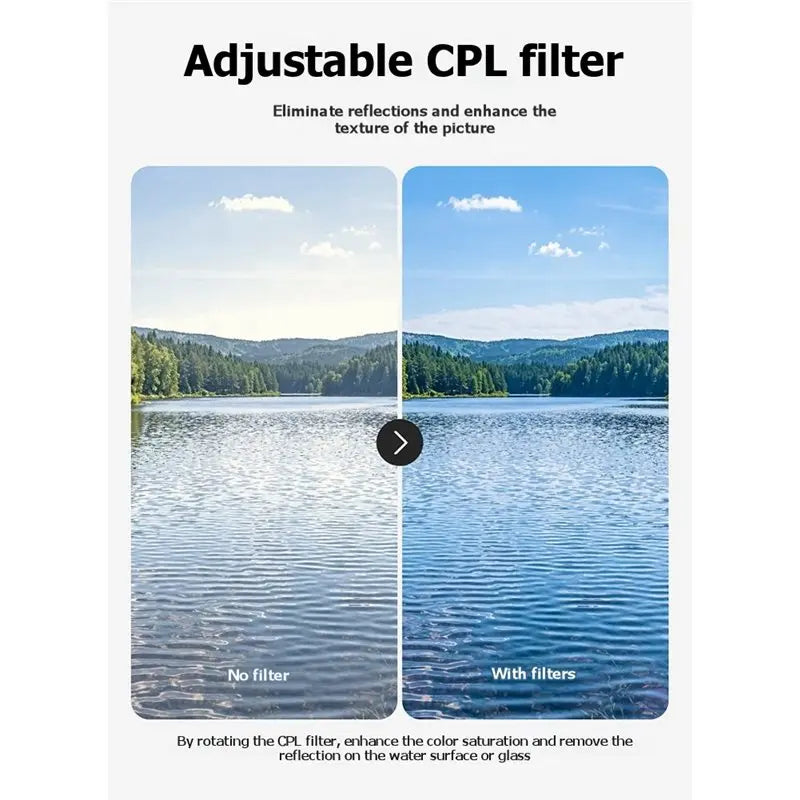 Hot-Camera Filter Kit For DJI Pocket 4 3 CPL VND Filters Black Diffusion Vue