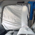 Thickened Truck Portable Air Window Seal Cloth Heat Insulation Rainproof AC Exhaust Hose Cover Sun Protection Universal Vue Single Hole