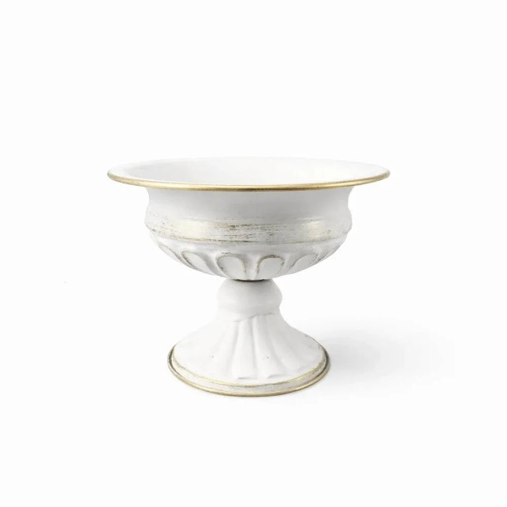 European Retro Flower Vase Metal High-footed Urn-shaped Vase Elegant Luxury Flower Pots Hotel Vue style 2