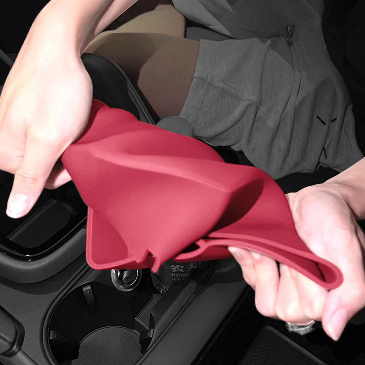 High-Grade Car Cup Holder For Porsche Cayenne Auto Central Console Water Cup Holder Insert Silicone Anti Slip Drink Organizer Vue
