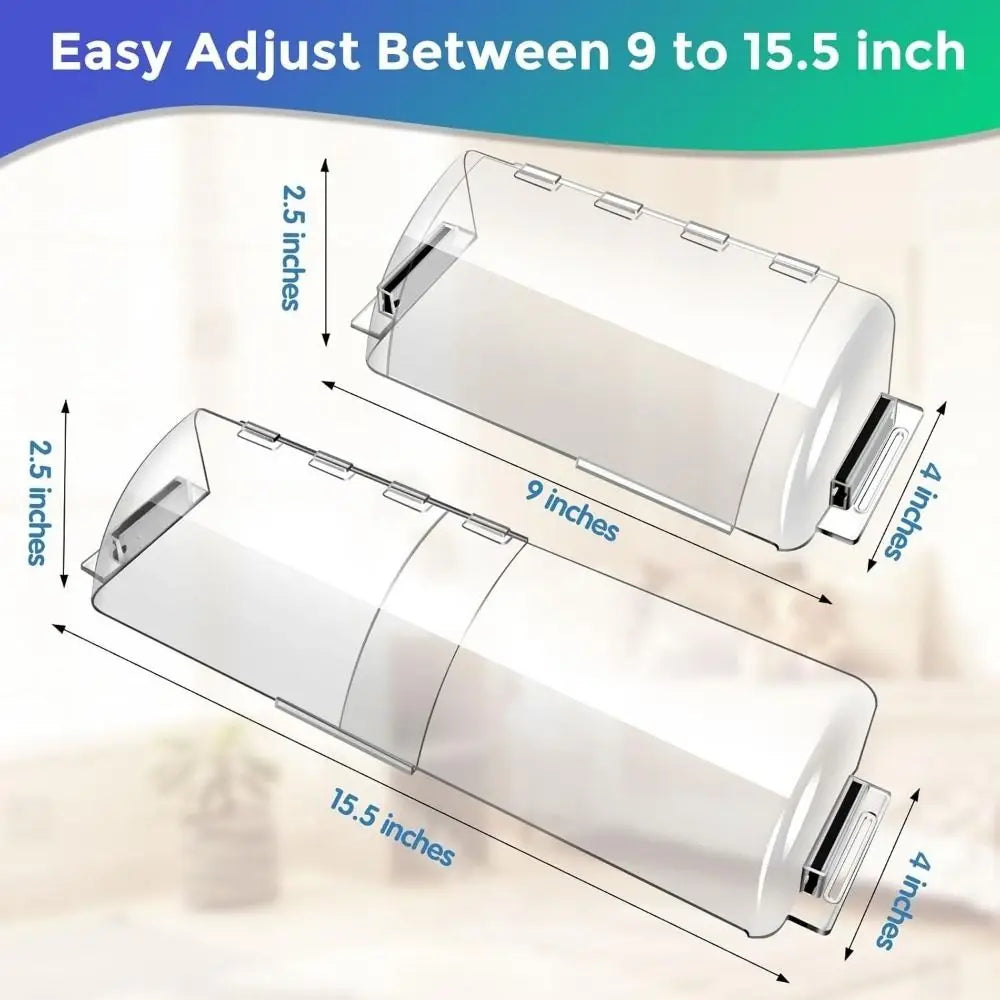 Retractable Magnetic Air Conditioner Vent Deflector Adjustable Plastic AC Vent Deflector Anti-Direct Blowing Transparent Vue