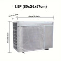 Silver Air Conditioner Cover Multisize Dustproof Waterproof Dust