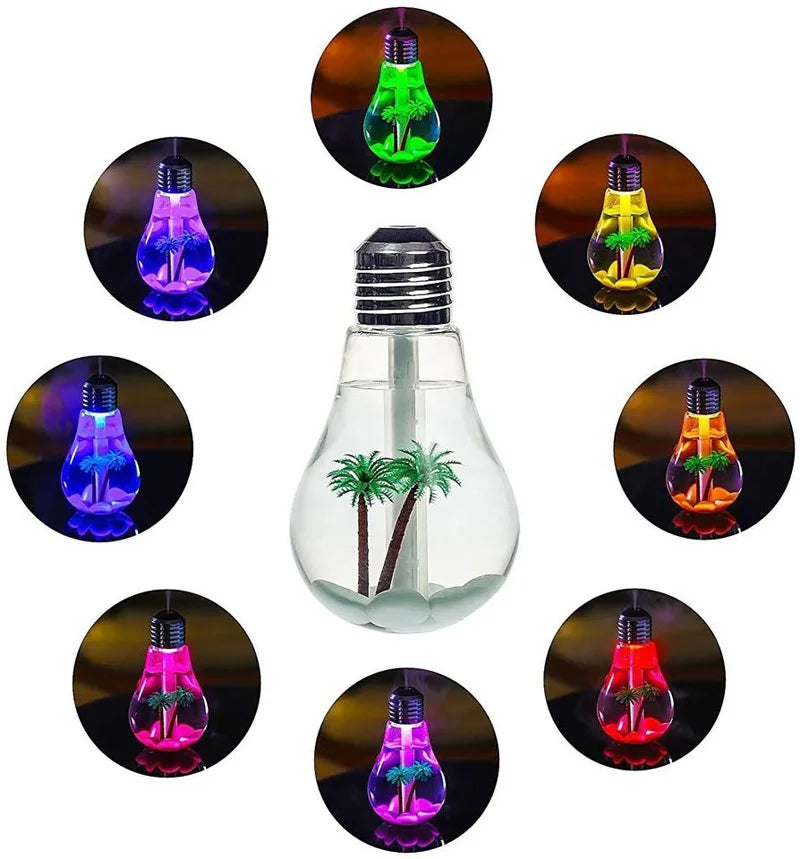 ROFAELEC 400ml USB Bulb Humidifier & Aroma Diffuser LED USB Aroma Humidifier Vue