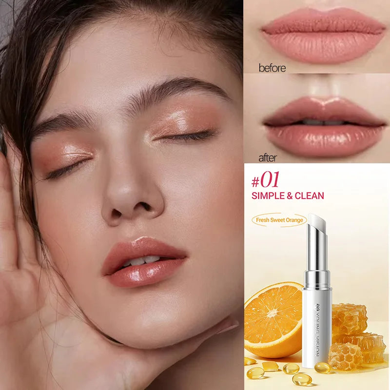 4color lip balm warm lipstick lasting moisturizing light lines moisturizing non-greasy lip lip lipstick Vue