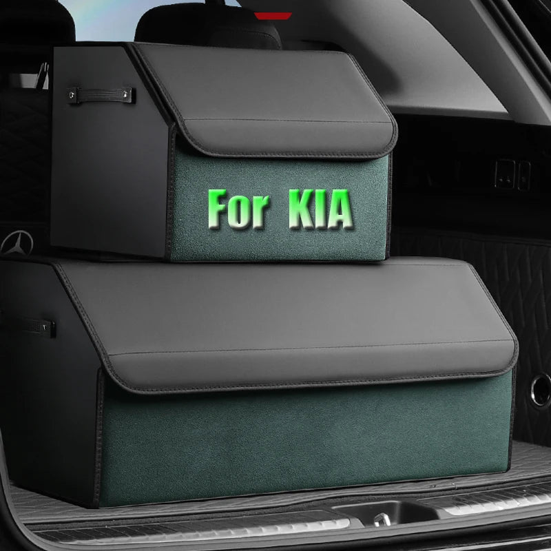 Custom Fit Collapsible Car Trunk Storage Box For KIA Sportage R GT Stinger Sorento Ceed Cerato Forte Niro Soul Sonata Auto Parts Vue