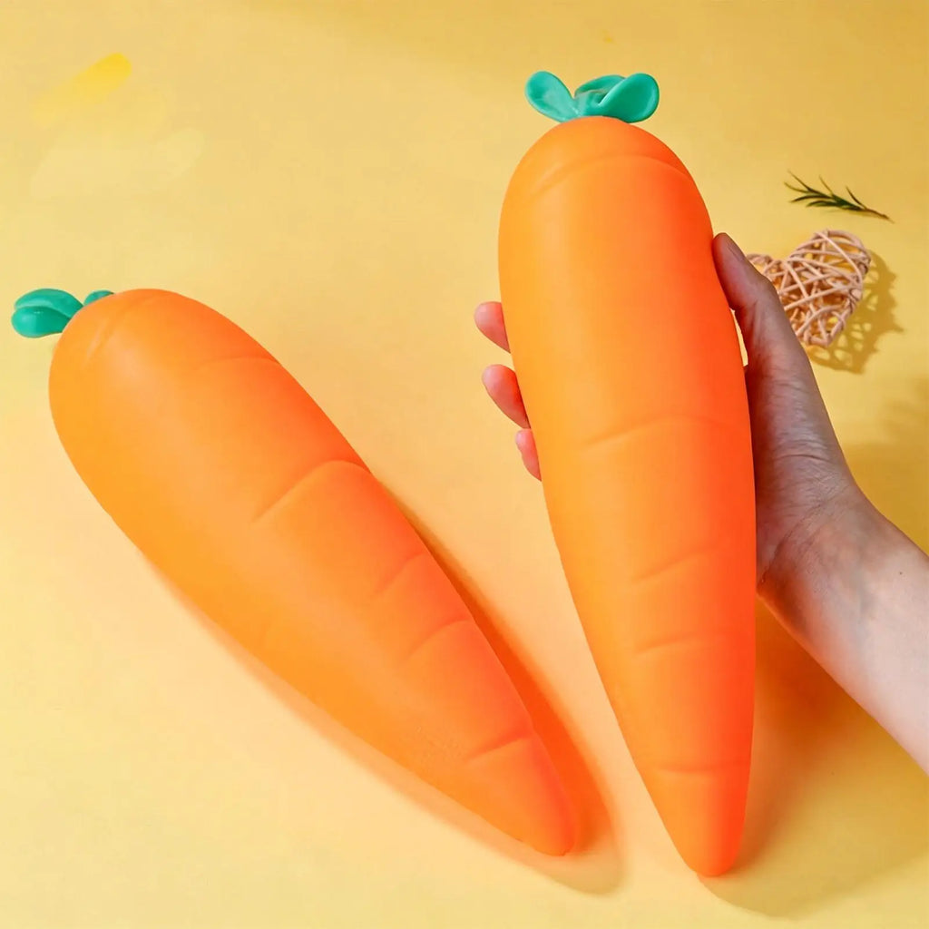 31cm Giant Carrot Squish y Toy, Super Soft Sensory Fidget Stress Relief, Large Plush Anxiety Calming Gift For Adults Kids Office Vue