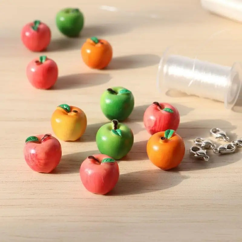 Realistic Snake Fruit Pear 3D Model 10Pcs Lifelike Mini Food Toys DIY Dollhouse Kitchen Display Decoration Vue