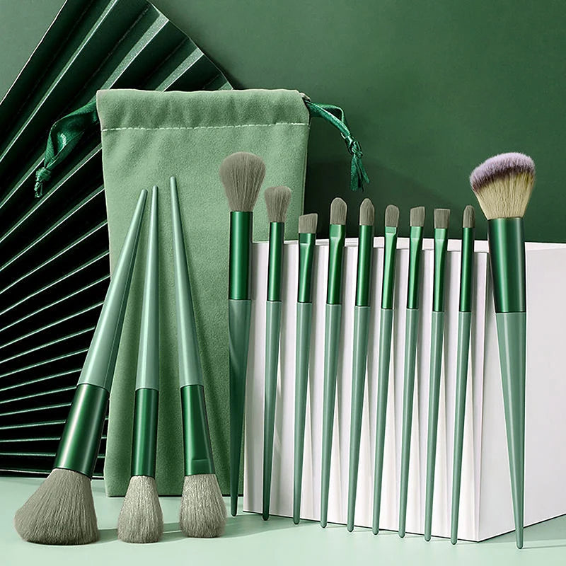 CALIYI Makeup Brushes Sponge Set Make Up for Women Cosmetic Goat Hair Tool Professional Eye Shadow Foundation Blush Blender Egg Vue