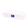 5/6-Grid Portable Plastic Storage Box Dust Proof Hair Clips Jewelry Organizer Household Travel Small Accessories Container Case Vue blue-193x102x35mm