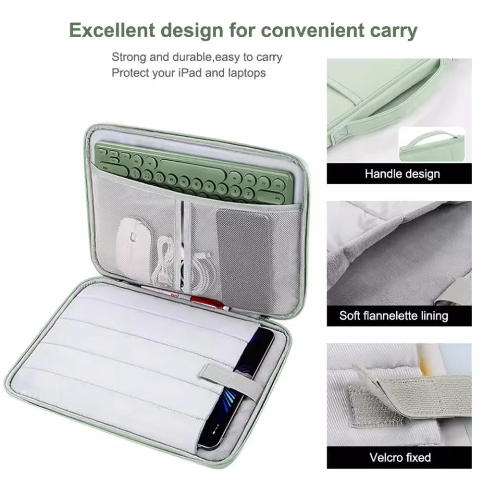 Laptop Bag for 11-13 Inch Protective Tablet Sleeve Case Padded Carrying Case Fit for iPad Macbook Xiaomi ASUS HUAWEI Lenovo Vue