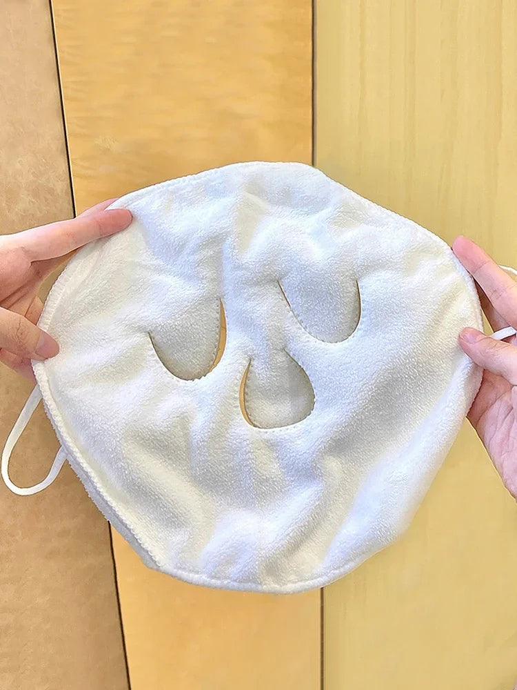 Hot wet hot compress steam face towel soft skin-friendly towel towel compress irrigation hanging ear heating cold compressface Vue
