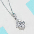 Huitan Cubic Zirconia Geometric Pendant Necklace for Women Pendant Necklace Vue XL972 45cm