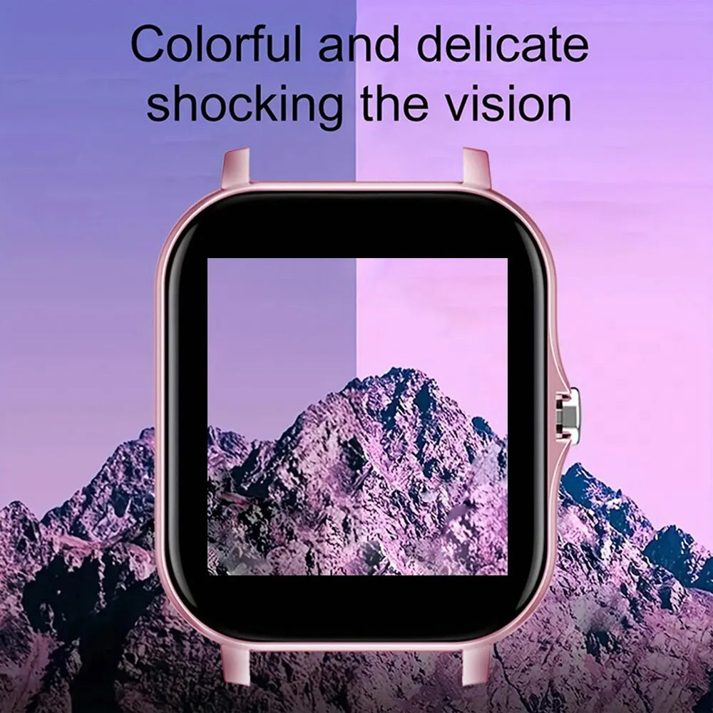 2026 New Smart Watch 1.44''HD Screen Bluetooth Call Sleep Blood Oxygen Pressure Health Monitoring Watches For Women Men Vue