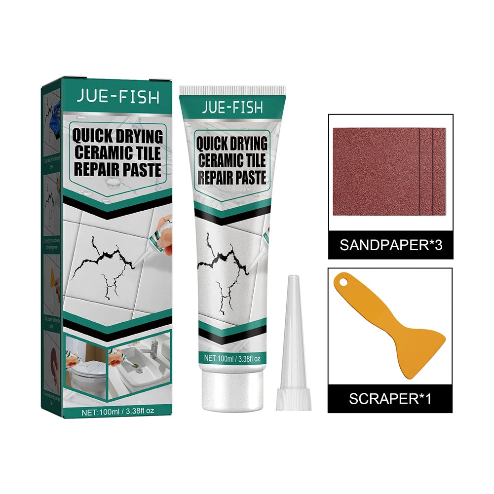 Practical Wall Repair Cream Environmentally Universal Floor Tile Repair Cream Quick-Drying Adhesive Set for Floor Wall Tile Vue