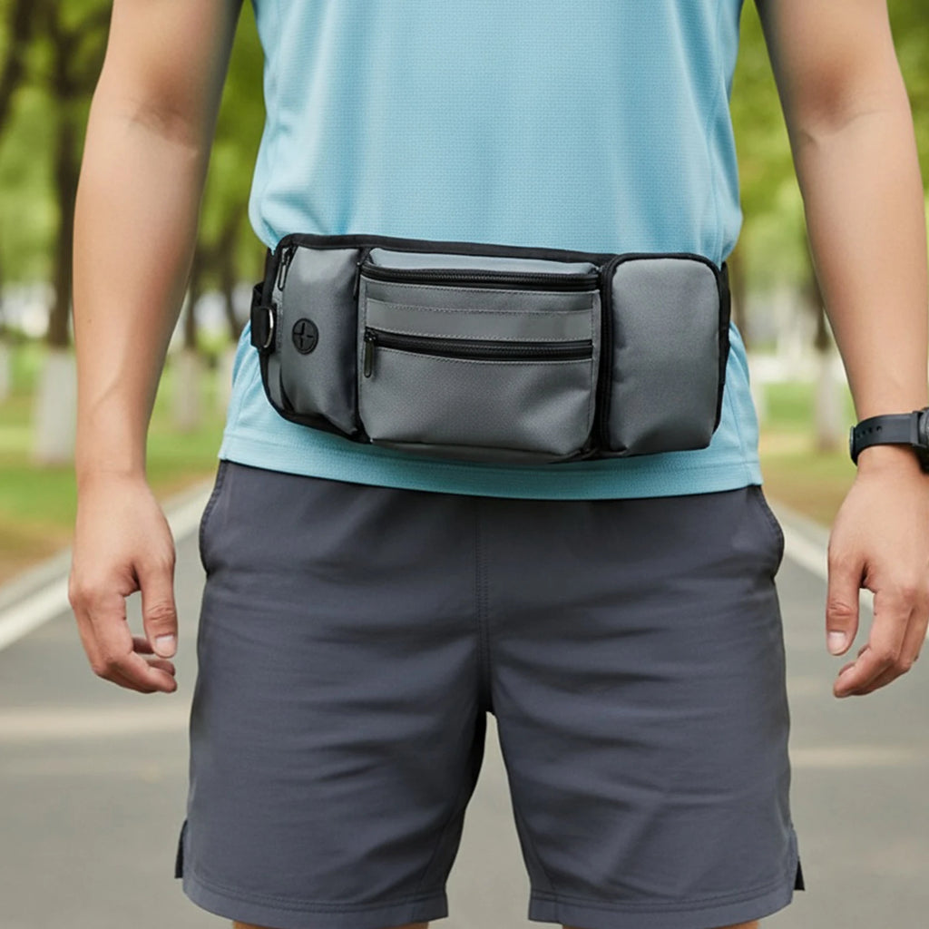 Dog Walking Fanny Pack – Treat Pouch & Poop Bag Dispenser Dog Training Bag Vue