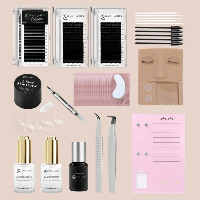 Sense Lashes Eyelash Extension Kit – Classic & Volume Starter Eyelash Extension Kit Vue Practice Kit-01