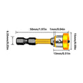 Drywall Drill Bit 5 Pieces Magnetic Drill Driver Attachment Magnetic Screw Fastener for Plasterboard Concrete Masonry Cement Vue Yellow