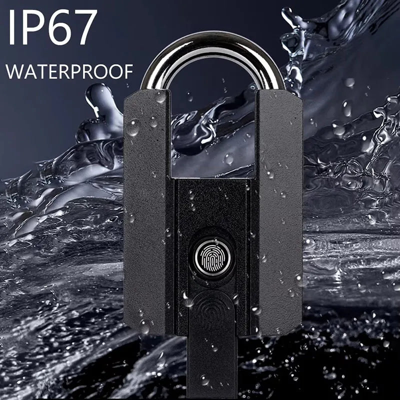 Smart Fingerprint Padlock Keyless Security Password Locker Anti-Theft TTLOCK/Tuya APP Controls Biometric Thumbprint Door Lock Vue